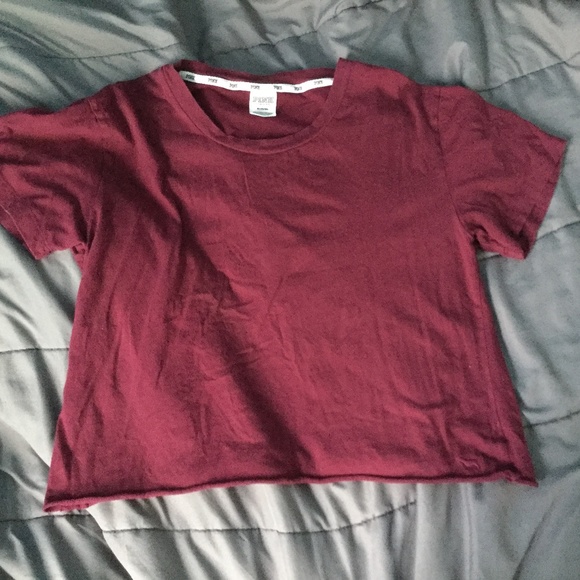Burgundy Pink Victoria’s Secret crop top - Picture 1 of 3